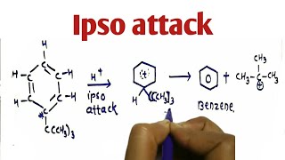 Ipso attack explain in hindi ipso substitution [upl. by Katusha]