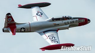 T33 Shooting Star Flybys  TBM Avenger Reunion 2022 [upl. by Dennison]