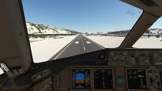 PMDG 777300ER landing in Kangerlussuaq [upl. by Veronique]