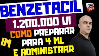 Benzetacil forma certa de preparar e administrar [upl. by Xymenes]