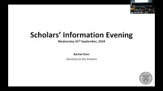 Trinity College Dublin  Schols Information Session 2024 [upl. by Trepur]