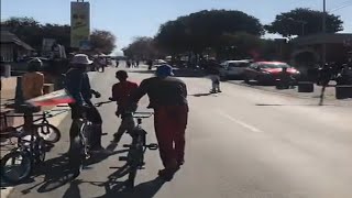 Soweto spinning bikes at famous Vilakazi street and Hector Peterson [upl. by Novek]