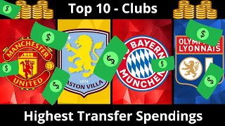 Top 10 Clubs  Highest Transfer Spendings Summer 2024🤑 [upl. by Aneehta]