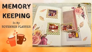 Memory Keeping in my November Planner [upl. by Garnes]