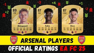 EA FC 25  Official Arsenal Player ratings in EA FC 25 [upl. by Latsyrk]