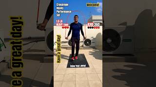 Heavy Jump Rope Workout crossrope 15 lb rope shorts [upl. by Ecnarrot]