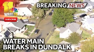 Water main breaks in Dundalk [upl. by Etienne]