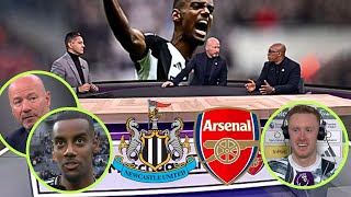 Newcastle vs Arsenal 10 Post Match Analysis  Isak Longstaff Alan Shearer Ian Wright Reactions [upl. by Akinuahs74]