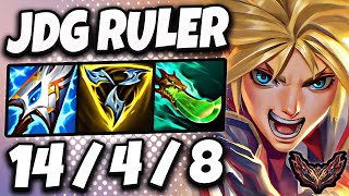 Ezreal vs Kaisa ADC  JDG Ruler  Patch 1412 Korea Grandmaster ✅ [upl. by Ahsatan]