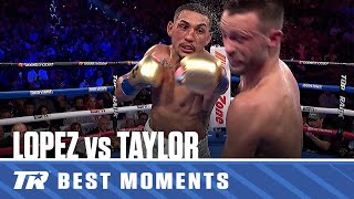 Teofimo Lopez Dominates Josh Taylor  BEST MOMENTS [upl. by Erine579]