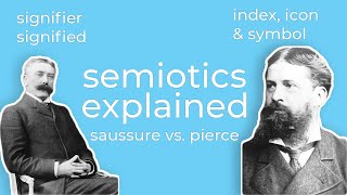 Semiotic Analysis  Ferdinand de Saussure amp Charles Sanders Pierce Theories Explained for Beginners [upl. by Jacinta]