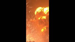 in Tianjin China an explosion of a chemical [upl. by Notlef600]