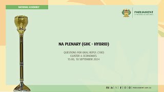 NA PLENARY GHC  HYBRID 18 September 2024 [upl. by Nooj]