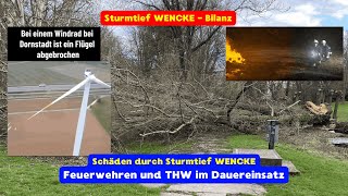 Sturmtief WENCKE über 200 Feuerwehreinsätze Sturm Bilanz [upl. by Nicram448]