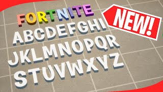 How To Get Custom Letters In Fortnite Creative [upl. by Eimaj]