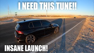 MK8 Golf R Stage 1 E85 ECUDSG Tune Review  Dragy Test [upl. by Mortie]