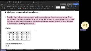 Tutorial 06  Dynamic Programming [upl. by Hnid]