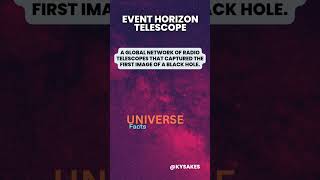 Event Horizon Telescope quotFascinating Facts About the Universe in 10 Secondsquot kysakes [upl. by Melisa]