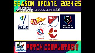 eFootball PES 2021 SEASON UPDATESEASON UPDATE 202425PATCH COMPLETA PACK PLUS [upl. by Grossman]