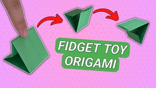 ORIGAMI FIDGET TOY  HOW TO MAKE A FIDGET TOY ORIGAMI  CRAFT FIDGET TOY [upl. by Anelyak]