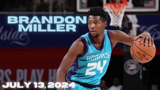 Brandon Miller Highlights vs Knicks  23 pts 8 reb  2024 NBA Summer League Highlights [upl. by Ambrosia]