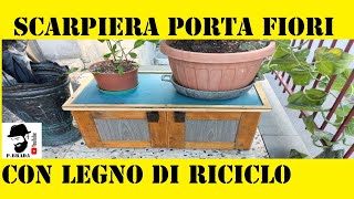 Scarpiera Fioriera con legno di riciclo Fai da Te [upl. by Fisa]