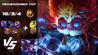 TOP Heimerdinger vs Vayne  EU Master Patch 1419 [upl. by Winthorpe]