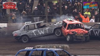 Kings Lynn 2024 Icebreaker Teams Highlights Unlimited Banger Racing [upl. by Eekcaj]