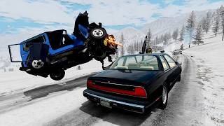 Rollover and Car Crashes 08🔥BeamNG drive [upl. by Llain295]