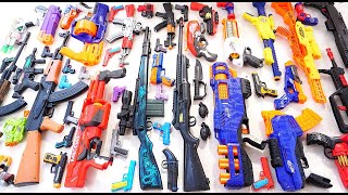 Collecting Tembak Tembakan 7 Sniper Rifles AK47 GUN NEW GLOCK PISTOL M16 GUN NERF GUN MACHINE GUN [upl. by Neeleuqcaj]