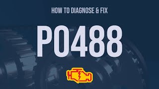 How to Diagnose and Fix P0488 Engine Code  OBD II Trouble Code Explain [upl. by Aehsal]