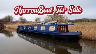 60ft Narrowboat For Sale  Tiny Home Tour [upl. by Dilisio]