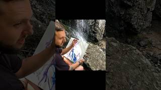 Boyana Waterfall Vlog Supercut art vlog painting nature [upl. by Eissed]