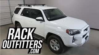 Toyota 4Runner with Yakima TimberLine HD Bar Roof Rack Crossbars [upl. by Sabra]