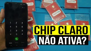 COMO CADASTRAR O CHIP DA CLARO QUE NÃO ATIVA SMS DA CLARO NÃO CHEGA NO CELULAR [upl. by Anhoj16]