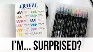 Arteza Brush Pens Review [upl. by Redmer678]