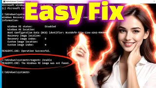 How to Fix REAGENTCEXE The Windows RE Image Was Not Found on Windows 1011 [upl. by Notyad]