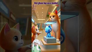 Dad please buy me a headset shorts youtubeshorts funny cutecat storycat [upl. by Aillil]