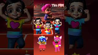 Bebefinn Pinkfong EXE Coffin Dance Song Cover Tiles hop shorts [upl. by Irtimd]