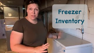 Inventorying our FREEZER Freezer organization [upl. by Dorrej]