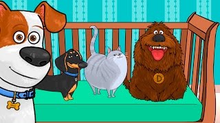 🌟 FIVE LITTLE BABIES 🌟 Pets The secret life of  Nursery Rhymes [upl. by Alicirp]