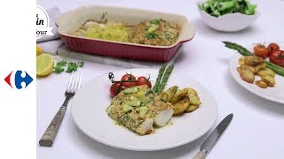 Recette de cabillaud en croûte dherbes fraîches [upl. by Aimak190]