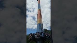 Most Intense Drop Tower in America  Acrophobia at Six Flags Over Georgia [upl. by Sardella408]