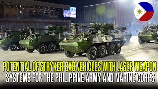 POTENTIAL OF STRYKER 8X8 VEHICLES WITH LASER WEAPON SYSTEMS FOR THE PHILIPPINE ARMY AND MARINE CORPS [upl. by Azeel812]