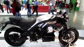 2014 Moto Guzzi Griso 1200 8V SE Walkaround  2013 EICMA Milan Motorcycle Exhibition [upl. by Idoux]