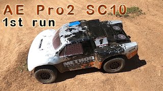 Team Associated Pro2 SC10 1st run [upl. by Nylkcaj341]