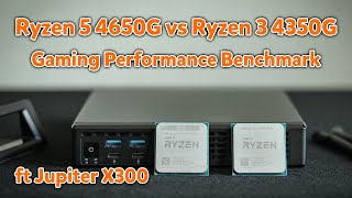 Ryzen 3 4350G vs Ryzen 5 4650G  Radeon Vega 7 Gaming Test ft Mini PC Jupiter X300 [upl. by Aviv461]