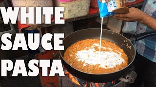 Italian White Sauce PASTA GHATKOPAR MUMBAI INDIAN STREET FOOD [upl. by Autum]