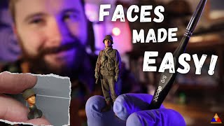 The EASIEST Way to Paint Realistic Scale Model Figure Faces [upl. by Gonzalez]