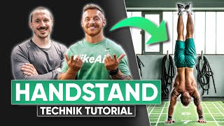 HANDSTAND LERNEN  Technik Check mit Flex Calisthenics [upl. by Rainger]